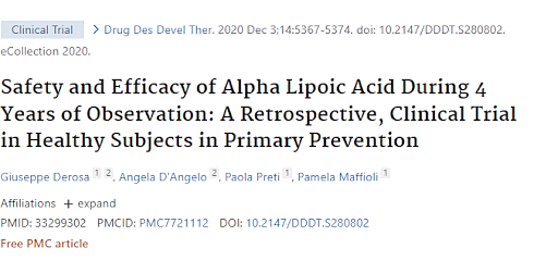Supplementation with alpha-lipoic acid improves the sensitivity of insulin in people who do not yet need antidiabetic medication, but may already be developing diabetes. However, the dose of alpha-lipoic acid required for this is somewhat on the high side.
