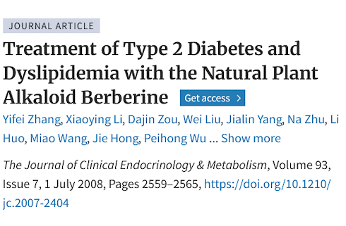 Berberine | From diabetic to prediabetic