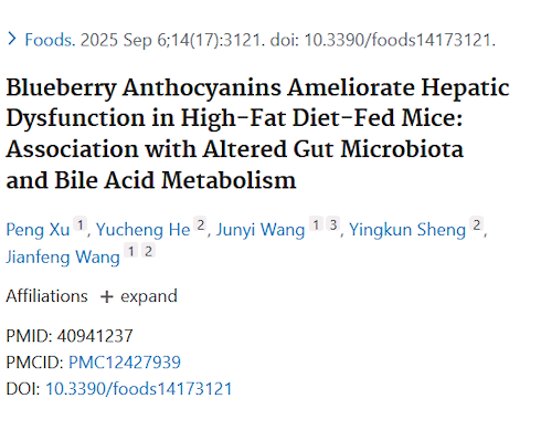 Blueberries prevent fatty liver disease | Animal study