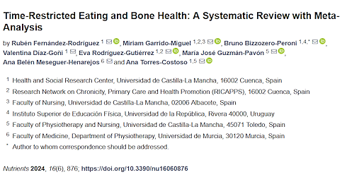 Intermittent fasting | Lose fat without reducing bone density
