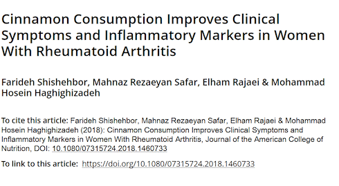 In this dose, cinnamon reduces rheumatism symptoms