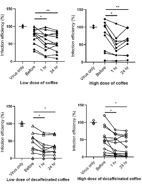 How chlorogenic acid protects coffee drinkers against Covid-19