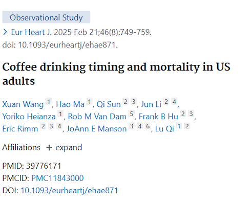 Coffee is healthy | But only at the beginning of the day