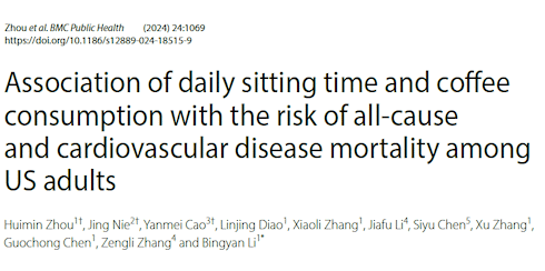 Coffee makes sedentary lifestyle less deadly