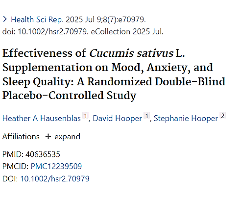 Does cucumber make you mentally healthier?