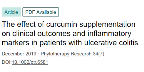 Turmeric supplementation makes treatment of ulcerative colitis more effective