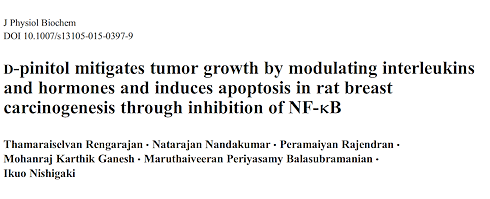 In this animal study, D-pinitol prevents and inhibits cancer
