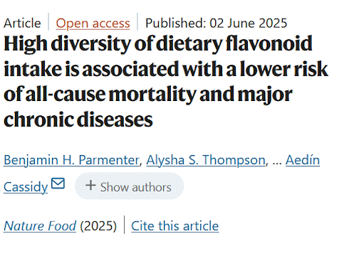 Diversity of flavonoids in your diet keeps you healthy