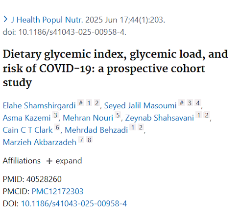 Low glycemic load keeps SARS-CoV-2 at bay
