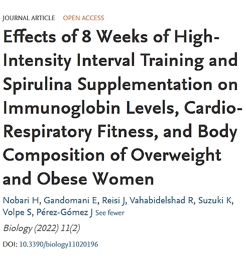Especially if you have started exercising more (thumbs up for you, sir/ma'am), supplementation with spirulina might reduce your risk of a viral infection. According to a human study published in Biology in 2022, you need a dose of 6 grams of dried spirulina per day for this.