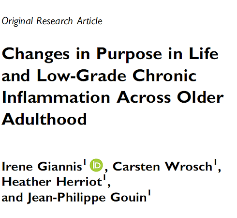 Why people in their sixties with a purpose in life are healthier