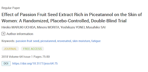 Tiny dose of piceatannol improves dermal health | Trial