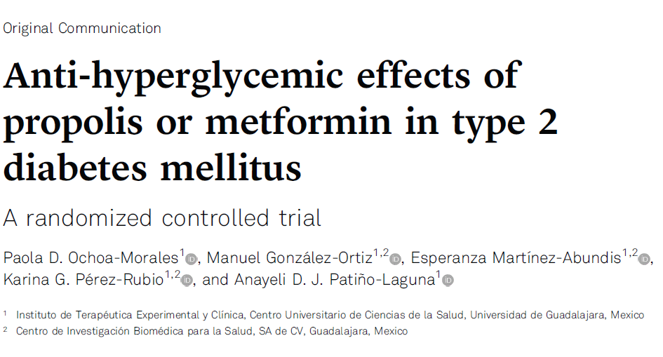 The anti-diabetic effect of propolis versus that of metformin | Trial