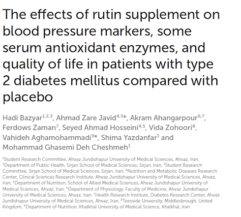 Rutin | A natural mood booster that lowers blood pressure