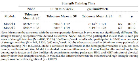 At the molecular level, more strength training makes you years younger