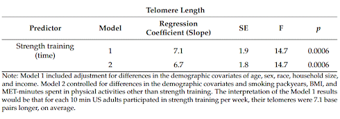 At the molecular level, more strength training makes you years younger