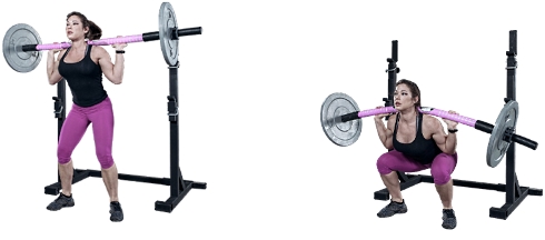 Squats with a flexible bar: a lot of impact on muscles with relatively little weight