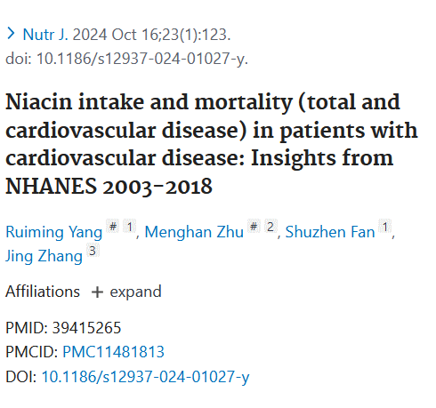 High intake of vitamin B3 may make you live longer