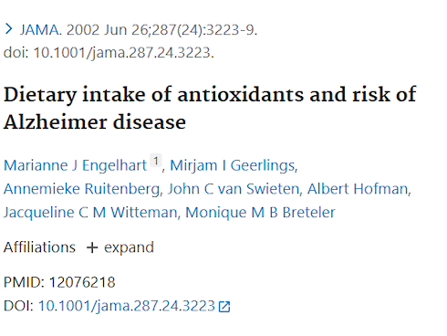 More vitamin C, lower risk of Alzheimer's