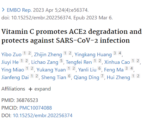 This dose of vitamin C makes your cells inaccessible to coronavirus SARS-CoV-2