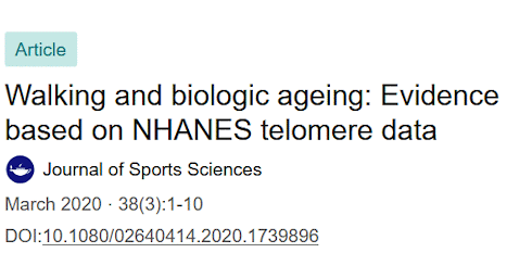 Walking 30 minutes 5 times a week makes you 7 years younger