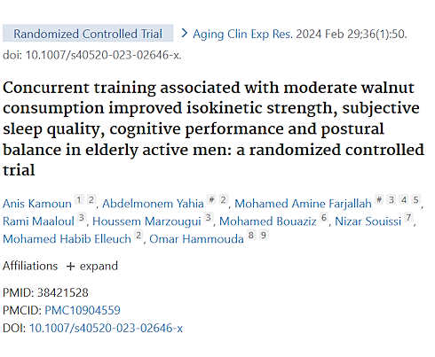 Handful of nuts enhances the nootropic effects of physical training