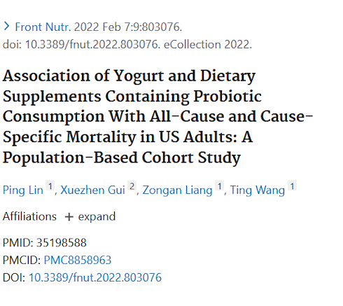 Yogurt is a longevity food